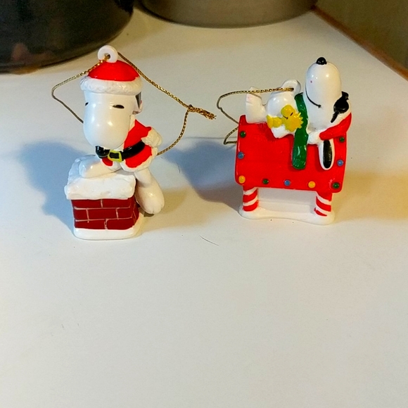 Peanuts Holiday Bundle Of Vintage Snoopy Ornaments Poshmark